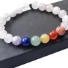 Strand Natural 7 Chakra Bread Bracelet Cryaling Cristals Bracelets para ansiedade Alívio do estresse Yoga Meditação Bangle Women