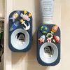 Набор аксессуаров для ванны автоматический детский диспенсер зубной пасты для детей домашний мультфильм держатель зубной щетки аксессуары для ванной комнаты