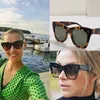 Nuevo diseño de moda Cats Eye Frame 4S004 Estilo retro para mujer multifunción al aire libre Gafas de sol Cinturón de protección UV Caja de protección original