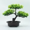 Dekorativa blommor konstgjorda växter bonsai liten trädkruka falska hogar ornament hem trädgård rum dekoration el dekor tillbehör utomhus