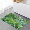 Carpets Palm Leaves Tropical Jungle Plant Green Kitchen Doormat Bedroom Bath Floor Carpet House Hold Door Mat Area Rugs Home Decor