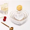 Bowls Japanese Favorite Phnom Penh Glass Bowl Household Heart-shaped Crystal Salad Hammer-Eye Tableware Set