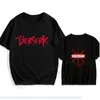 Heren t shirts berserk anime oversized shirt heren mode t-shirts kinderen hiphop tops tee katoenen t-shirt zomer heren t-shirt dames top