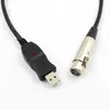 3M för anteckningsbok MAC 2019 Ny USB -mikrofon MIC Link Cable Adapter Male XLR Kvinnlig PC