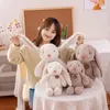 Peluş bebek sevimli büyük tavşan peluş oyuncak kapmak oyuncak butik bebek 35cm