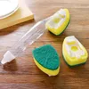 SPONGES ACAK Pedler Bulaşık temizleme fırçası Sabet Dispenser Sap Bulaç Bulaşıkçı Temizleme Aracı Yıkayıcı Kafa Değiştirme Mutfak Sink Sünger Fırçası R230309