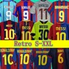 S Retro Soccer Jersey 96 97 03 04 05 06 07 08 09 10 11 14 15 Ronaldinho Divaldo Guardiola Puyol Iniesta Finals Maillot de Figo 1899