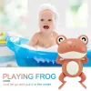 Baby Bath Toy 0 12 månader för barn som badar poolspel avvecklingsklockor djur grodbarn vatten leksaker gåvor