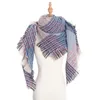 Sjaals Designer Lady's Scarf Autumn and Winter Loop Yarn Dikking dubbelzijdige Trellis Seta Square Shawls Fabrikanten