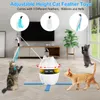 Cat Toys 4in1 inomhus elektrisk interaktiv med boll och fjäder automatisk jagning som tränar laserleksak USB laddningsbar 230309