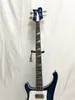 Anpassad 4003 Vänster 4 String Electric Bass Guitar Blue Gradient Body Chrome Hårdvara