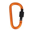 الألومنيوم carabiners التخييم في الهواء الطلق الفولاذ carabiner الألومنيوم سبيكة د المسمار قفل carabiner مقطع الخطاف المخيم مفتاح القفل المسمار قفل سميك ديم.