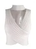 Women's Tanks Taruxy Knitted Vest Women Crop Sweater Tops Summer Sleeveless Sexy V-Neck Tank Casual White Jumper Y2K Female Pullover