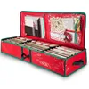 Storage Bags Christmas Wrapping Paper Bag Underbed Xmas Organiser With Gift Wrap Accessory Box Dual Zips & Carry Handles