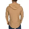 Männer Hoodies Männer Mit Kapuze Sweatshirts Casual Herbst Langarm Tops Solide Schlank Pullover Home Gym Sport Tragen Outfits 2023