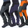 Herrenhose SCIONE Lässige Herrenmode Farbblock Multitaschen Sport Lange Cargohose Arbeitshose für Herren 230309