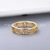 60% OFF 2023 New Luxury High Quality Fashion Jewelry for same style Double new 18K full diamond trend couples straight ring