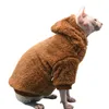 Cat Costumes Hairless Clothes Thick And Warm Winter Sphynx Devon Apperal For Small Kitten Dogs