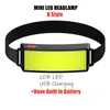 Headlights Outdoor Household Portable LED Headlight with Built-in 1200mah Battery USB Rechargeable Head Lamp