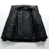 Kurtki męskie jesienna zimowa kurtka męska kurtka bombowca swobodny zagęszcza bawełniana kurtka wyściełana szczupła menu mody odzieży odzieży streetwearu 230309