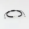 12 stks Nieuwe hart gevlochten armband Lucky Red Black Color Thread Kaar Ketting Handgemaakte gebedsbangen Pulsera sieraden Gift voor vriend