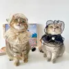Cat Collars Leads Original Dog Pet Elegant Lace Bandana Cute Hat Clothes Black Mesh Collar Necklace 230309