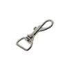 Nyckelringar 20 datorer Silver Swivel Spring Trigger Snap Hooks 20mm Round D Ring Connector för nyckelringspolarband LANYARD DIY