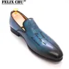 Elbise ayakkabıları İtalyan tarzı el boyalı mektup erkek ayakkabıları gerçek inek deri yüksek kaliteli resmi elbise ayakkabıları loafers iş düğün ayakkabıları 230309