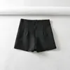 Shorts femininos Mulheres Mini Skort Front, estilo de saia de alta subida, com saias causais