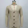 Polos pour hommes cardigan en tricot solide polos printemps été manches courtes sexy col en V boutons chemise en coton