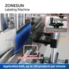 Zonesun Industrial Equipment arb onlaberer round Round Round Bottle Vial Jar Can Tin Hitble Machine Machine ZS-TB200R