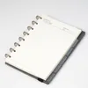 Блокноты A5 PU Блокнот пластиковые диски Переплет грибные отверстия Loof-Leaf Business Notebook Подарок 230309