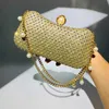 Hengmei torebka fabryka Baga wieczorowa Nowa sieć Pearl Portable Dinner Bag Kolorowa torba z diamentami netto 230309