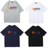 Herren-T-Shirts, neues Trapstar-T-Shirt, Damenmode, 100 % Baumwolle, Sommermarke, Top S-3XL, hochwertige Großhandelsfabrik