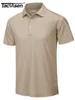 Herren Polos TACVASEN Sommer Casual T-shirts Herren Kurzarm Polo Shirts Button Down Arbeit Quick Dry T-shirt Sport Angeln Golf Pullover 230308