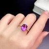 Cluster Rings KJJEAXCMY Fine Jewelry S925 Sterling Silver Inlaid Amethyst Girl Ring Support Test Chinese Style Selling