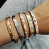 Bangle vintage Crystal Cuff Open Punk Cool for Women Luxury Jewelry Designers Ins Moda