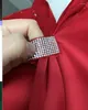 Camicette da donna Camicie eleganti in raso da donna rosse da ufficio Top per camicetta 2023