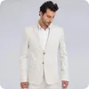 Costumes pour hommes Beige hommes marié plage mariage Tuxedos bal classique Homme Blazer Costume Homme Slim Fit Terno Masculino 2 pièces fête