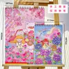 A3/A4 Drawing Notebooks Pink Purple Yellow Colorful Girls Blank Thicken Sketch Hand-painted Special Notebook