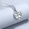 même collier intrépide d'amour d'oiseau de fleur de famille ancienne avec la forme de coeur de motif double face d'ornement masculin et de luxe