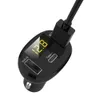 C02 chargeurs de téléphone portable chargeur d'affichage à LED chargeur de voiture chargeur de voiture USB chargeur automatique pour iphone samsung huawei