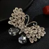 Brooches YYSUNNY Vintage Austrian Crystal Large Butterfly Brooch Pin High-grade Corsage Simple And Versatile Coat Clothing Accessories