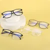 Sunglasses Frames Vazrobe Oversized Eyeglasses Frame Male Women 150mm Myopia Glasses Men -150 200 250 Black Transparent Spectacles For Grade