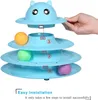 Cat Toys 4 Levels Tower Tracks s Toy Interactive Intelligence Training Amusement Plate Pet Products Tunnel 230309