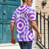 Herren-T-Shirts Premium Tie Dye (18) Top-T-Shirt, hochwertige Freizeit, USA-Größe