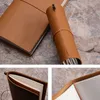 Notepads Fromthenon 100% Genuine Leather Notebook Planner Handmade Traveler Journal Passport Agenda Sketchbook Diary Stationery 230309