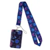 10 Pcs / Lot Fashion Accessories Nursing Design Neck Strap Polyester Lanyard Medical Print Vertical Plastic Card Holder For Office Nurse Doctor