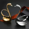 Dinnerware Sets Stainless Steel Fruit Fork Coffee Spoon Swan Cutlery Base Kitchen Flatware Snack Dessert Teaspoon Home Decor