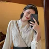 Women's Blouses Shirts Button Tops And Blouses Basic Wear Women Preppy Style Sweet Girls Retro Vintage Peter Pan Collar Single Breasted Lace Shirt 230309